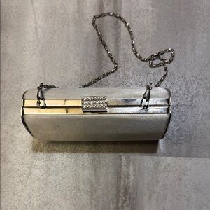 Lulu Townsend Silver Clutch